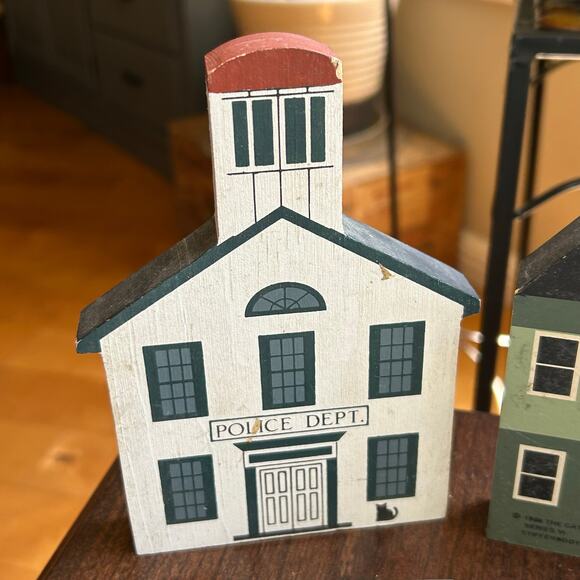 Lot of 7 The Cats Meow Double Sided Wood Shelf Stands 90s - Picture 4 of 14